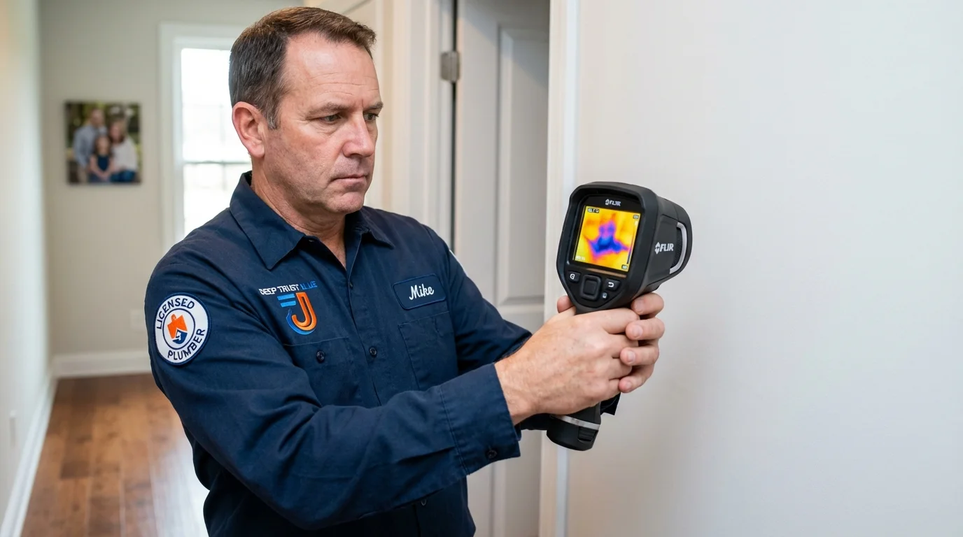 Thermal imaging leak detection by Johns Plumbing LLC in Ray City